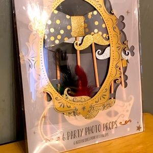 Photo Party Props - mustache, tie, boa & more NWT